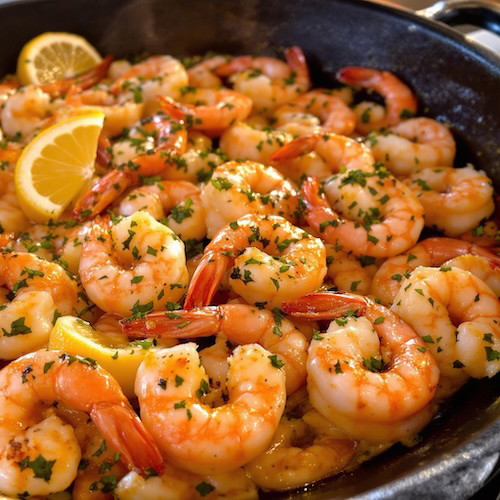 Sauteed Shrimp with Lemon and Oregano