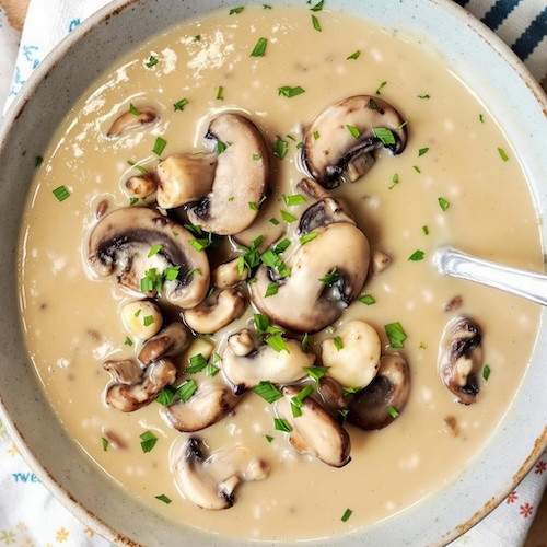 Dairy Free Cream of Mushroom Soup for the Soul
