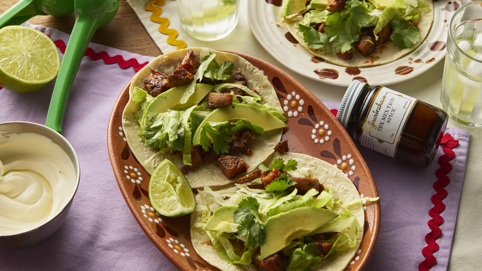 Image of Crispy Sweet Potato & Black Bean Tacos