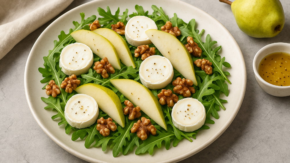 Image of Fruchtiger Spätsommersalat mit Birne & Ziegenkäse
