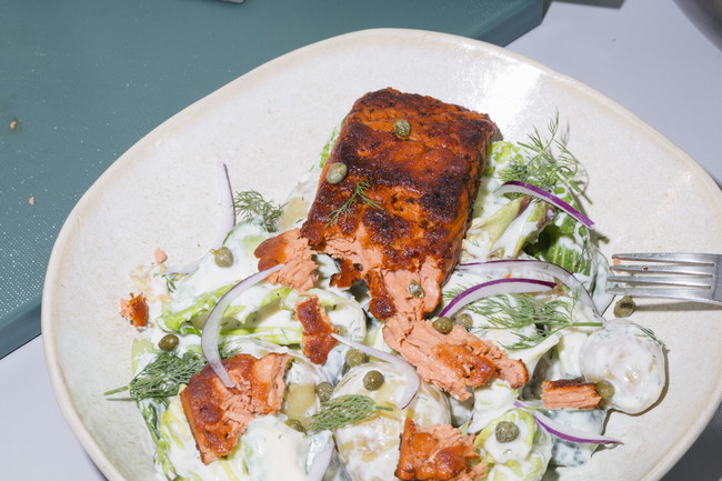 Image of Plant-Based Salmon and Potato Salad