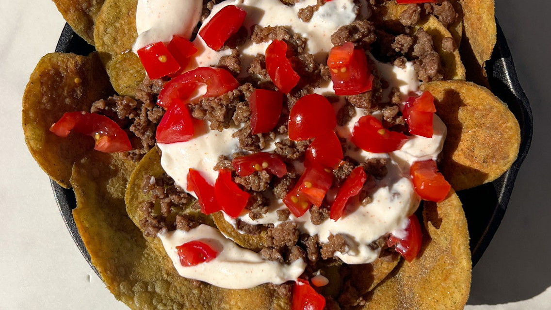 Image of Mediterranean Beef Nachos
