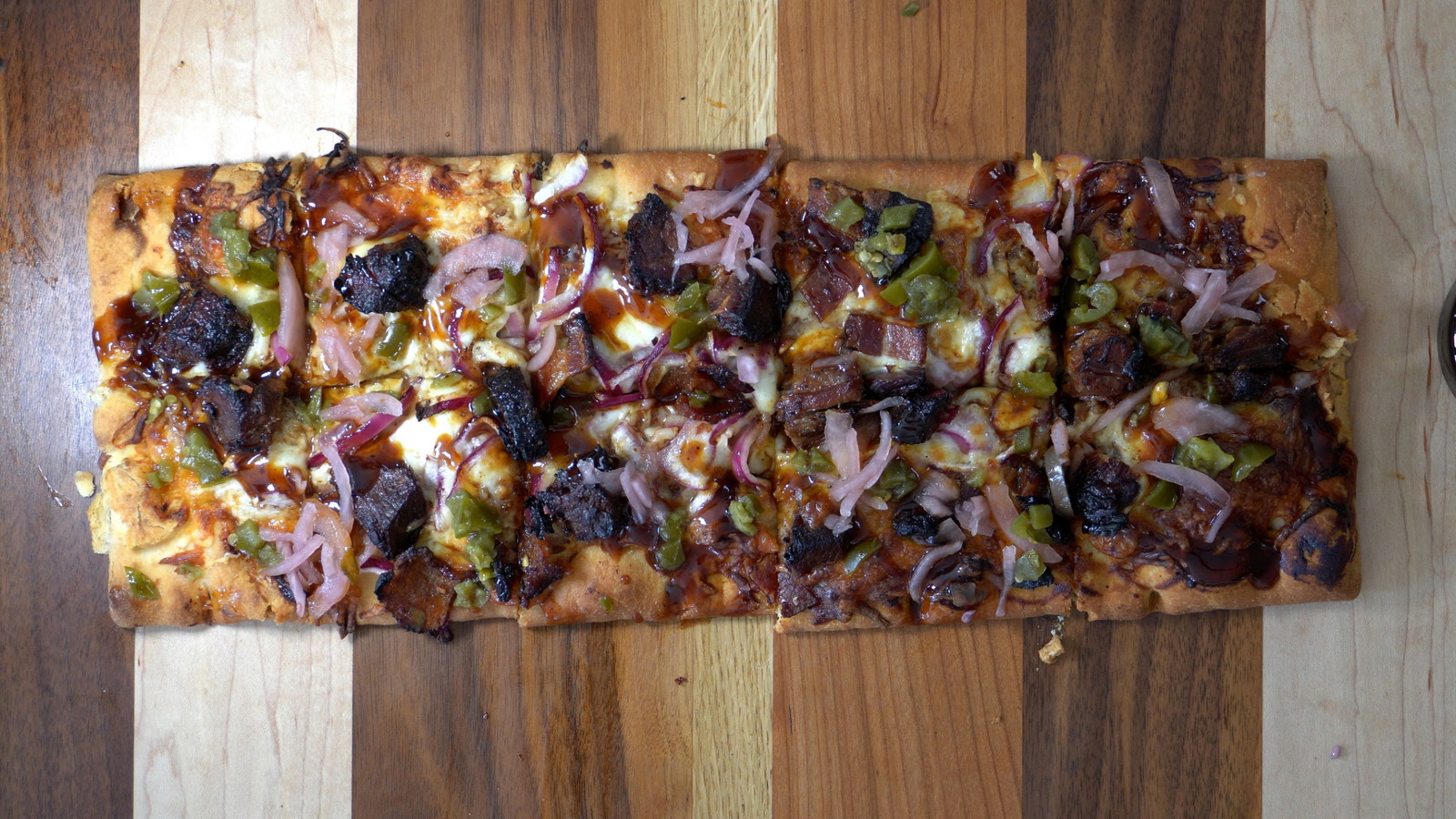 Image of Leftover Brisket Burnt End Flatbread Pizza (Pellet Grill or Oven-Friendly)
