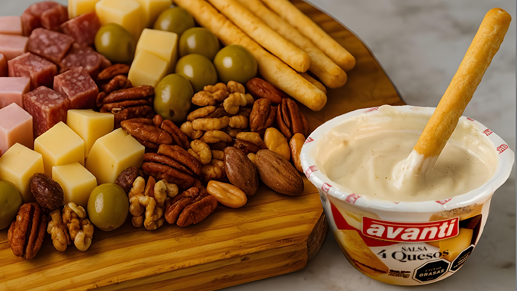 Image of Picada fría con dip de Salsa 4 Quesos