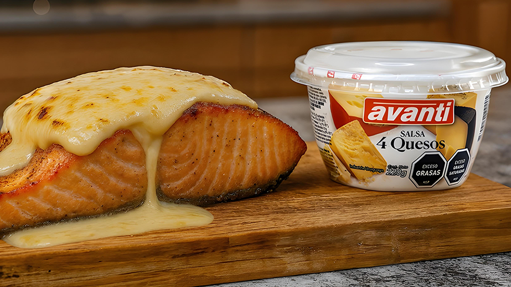Image of Salmón con Salsa 4 Quesos Avanti