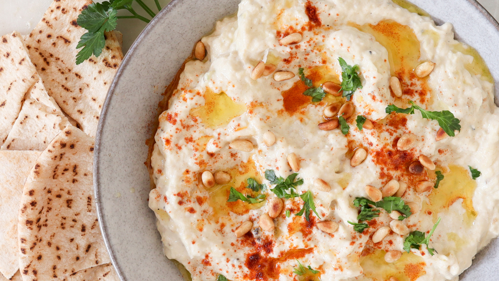 Image of Smoky and creamy baba ganoush
