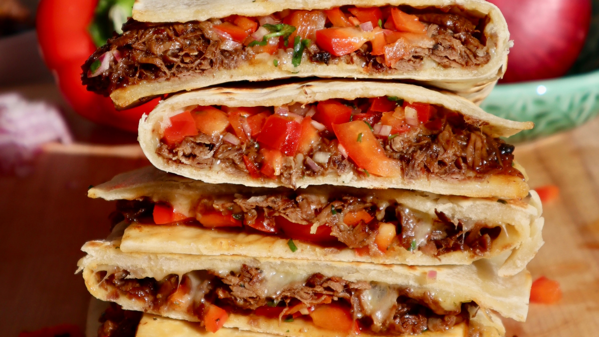 Slow Cooked Beef Quesadilla