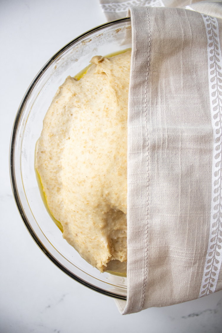 Image of Put into a greased bowl , cover and let rise...