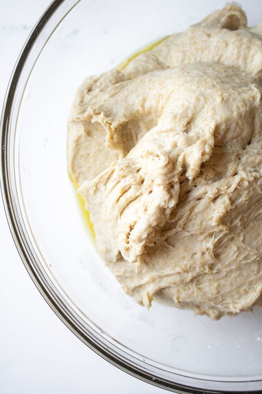 Image of Kneaded the bread until it forms a firm ball.