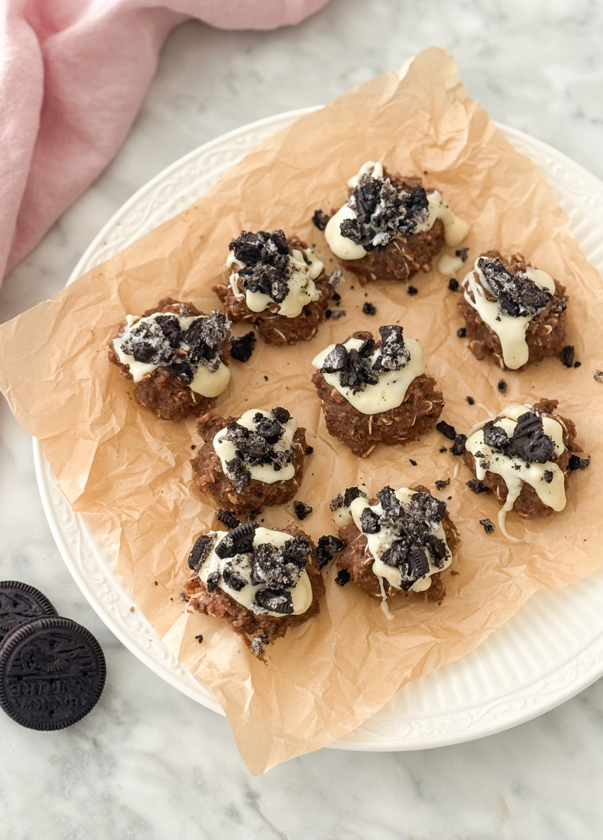 Cookies and Cream Protein Freezer Bites