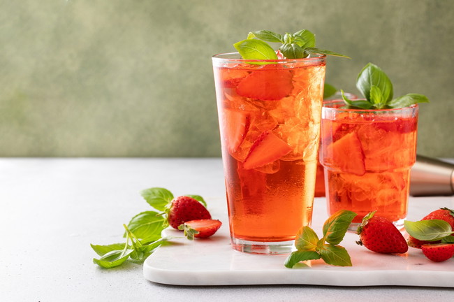 Strawberry Basil Water