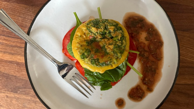 Image of Egg Bites with Cottage Cheese and Spinach 