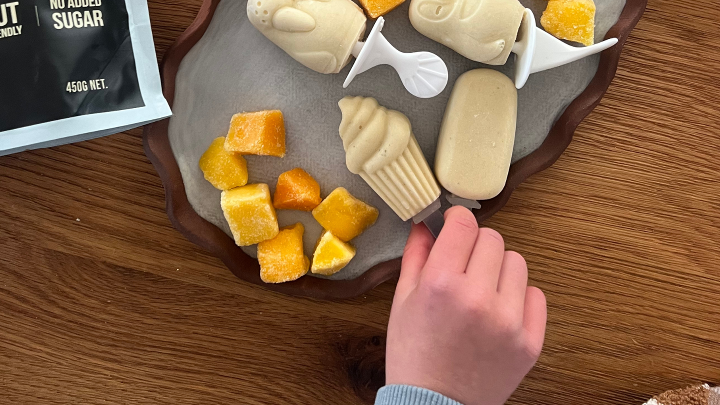 Image of Mango Splice Popsicles