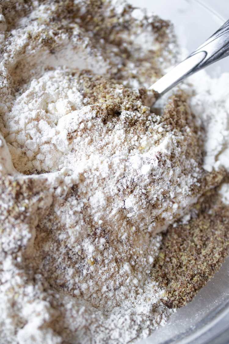 Image of Add flour mixture and mix until just combined.