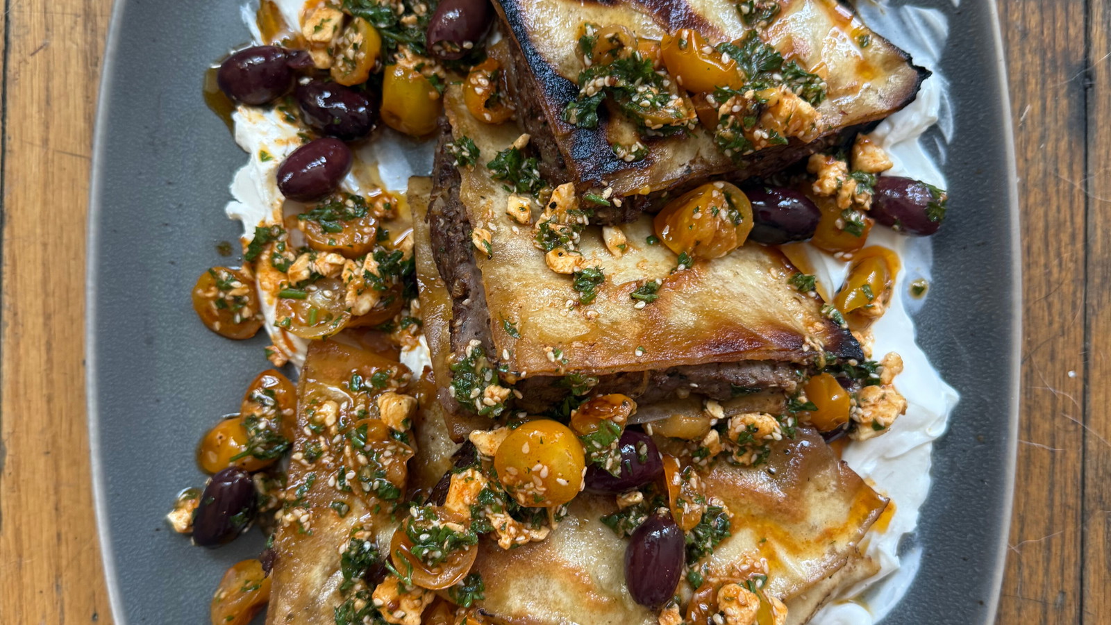 Image of Arayes - Lebanese Stuffed Pita Burgers