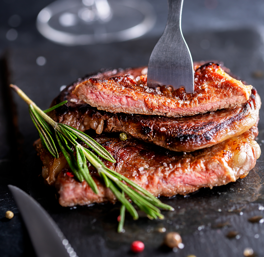 Crusted Steak with SPG Seasoning