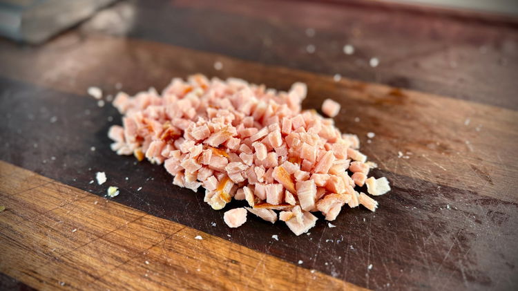 Image of finely dice your bacon