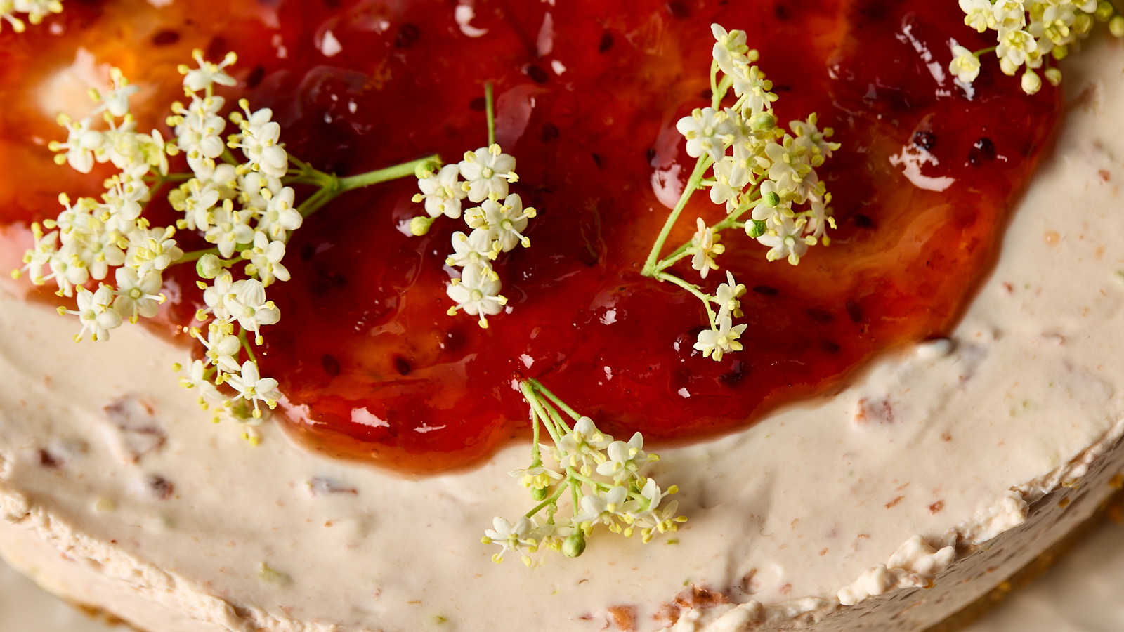 Image of Gooseberry & Elderflower Cheesecake