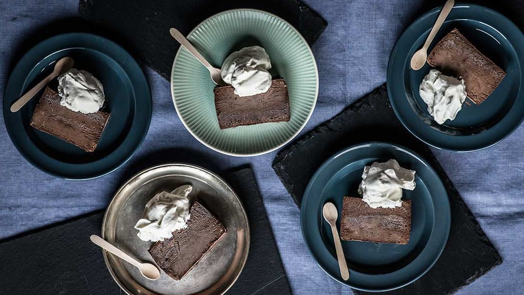 Image of Semifrío de chocolate negro