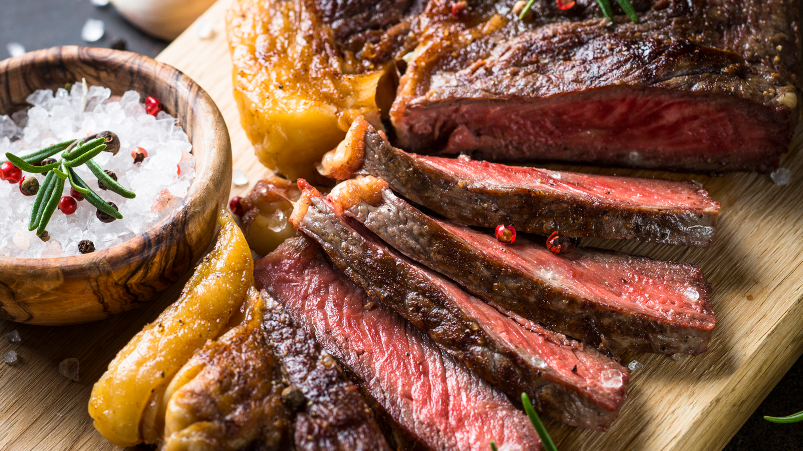 Image of Coffee-Crusted Steak with Roadhouse Rub & Charred Scallion Butter