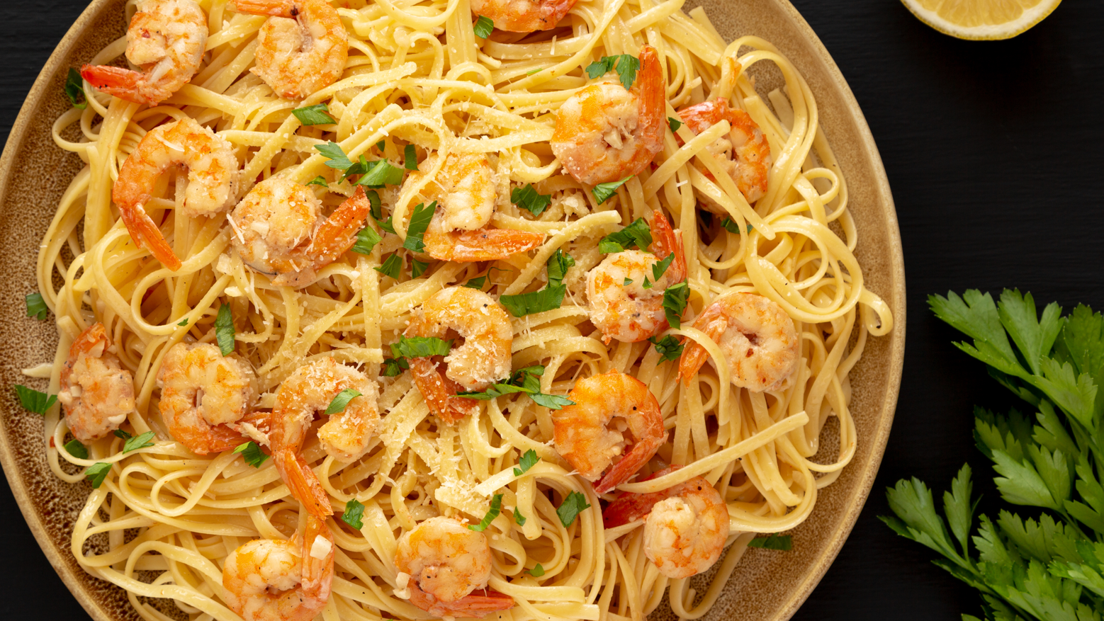 Image of Thunderstruck Garlic-Pepper Shrimp Pasta
