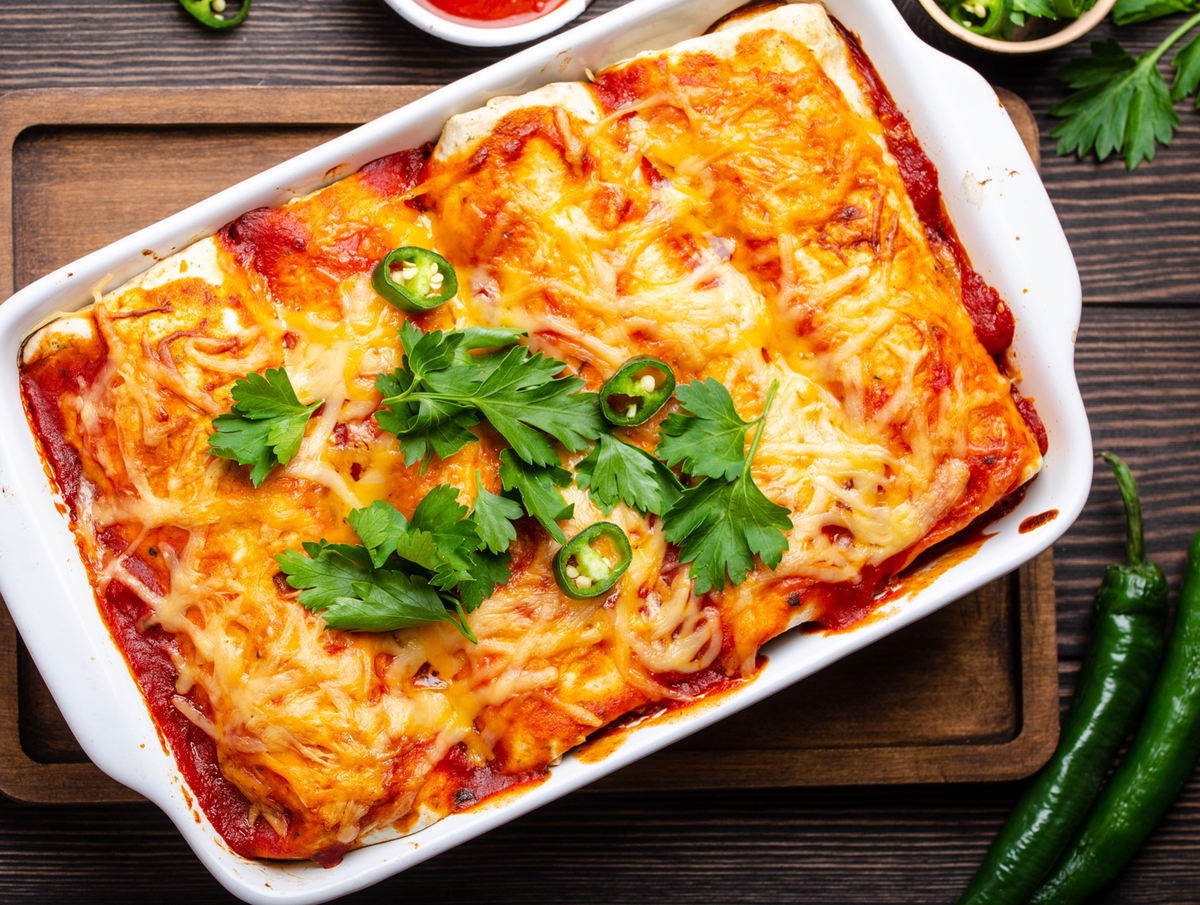 Ole Mole Chicken Enchiladas