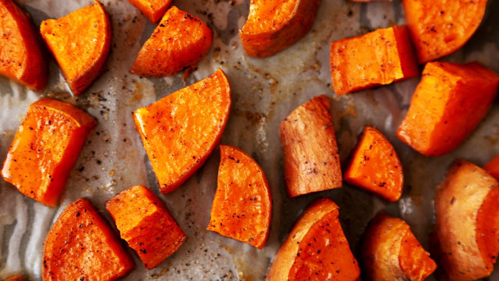Image of Al Pastor Spiced Roasted Sweet Potatoes