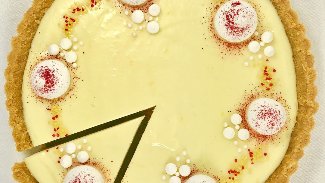 Image of Citronfudgepaj med vit choklad