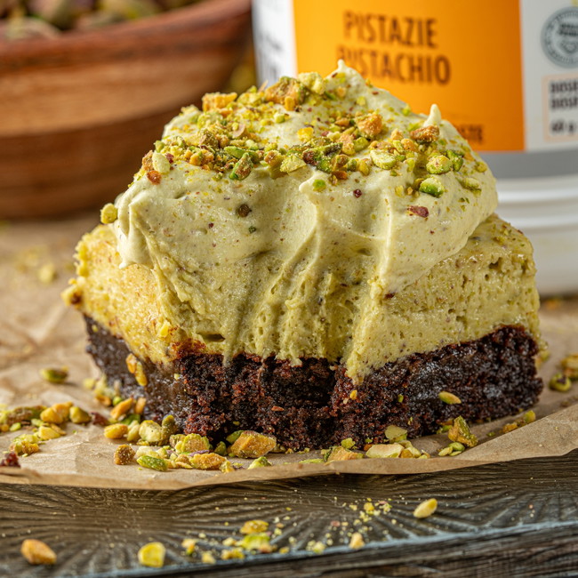 Image of Pistachio Cheesecake Brownies