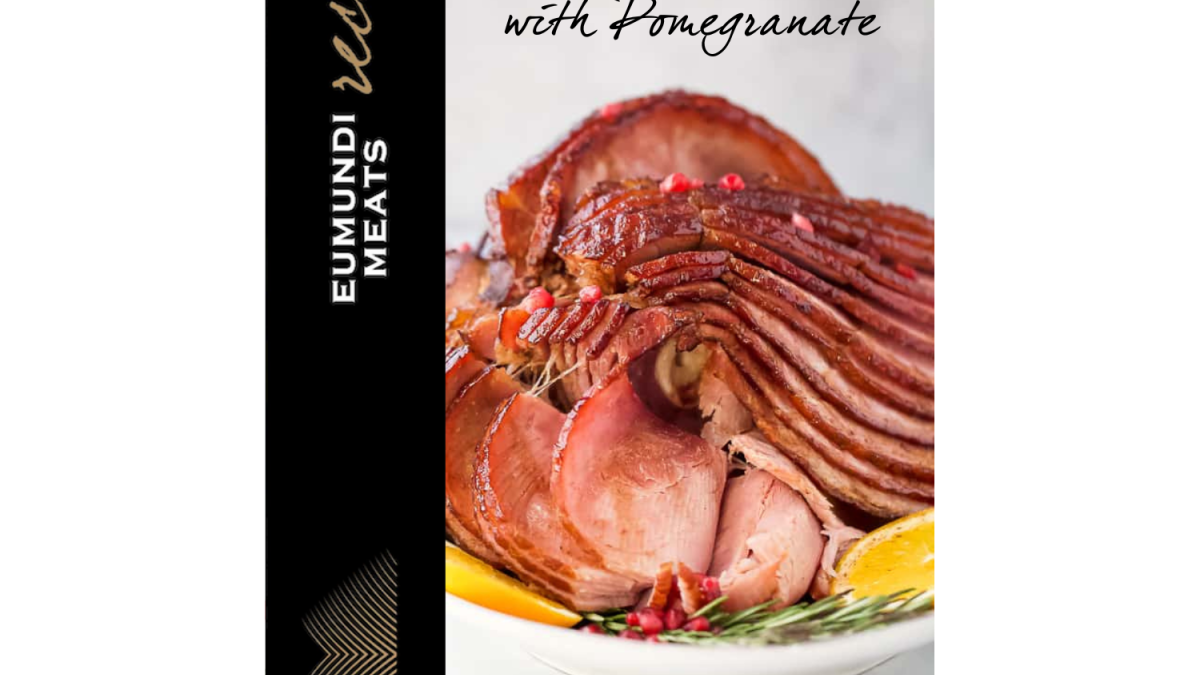 Image of Herb Crusted Ham with Pomegranate