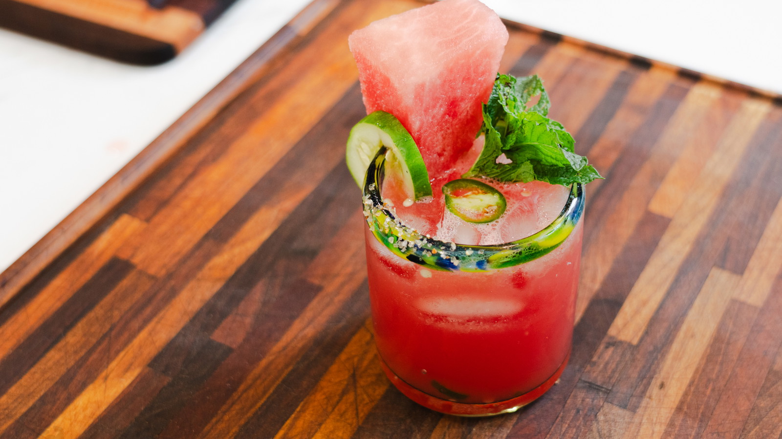 Watermelon Cuccumber Jalapeno Margarita