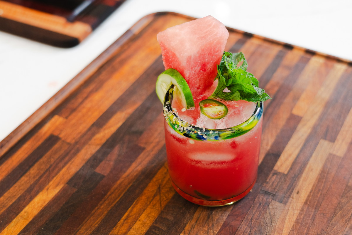 Jalapeno, Cucumber, & Watermelon Margarita