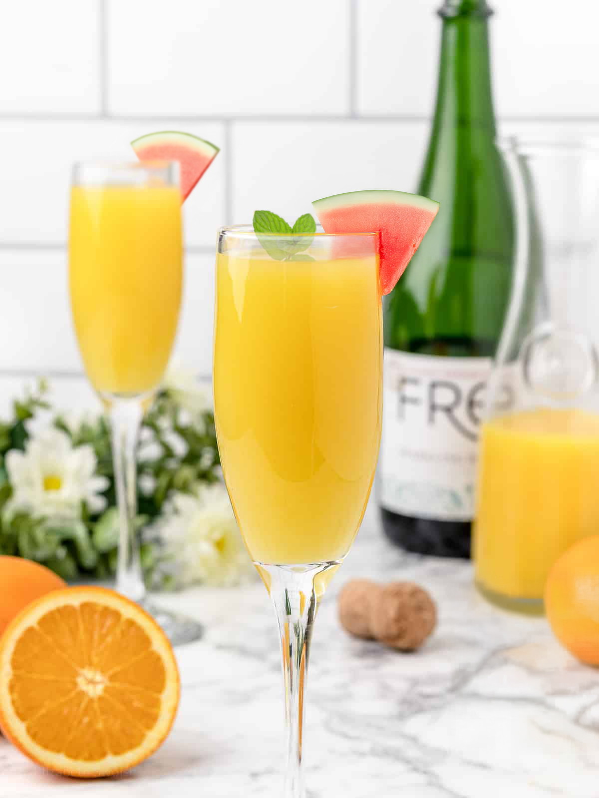 Watermelon Rosé Summer Mimosa
