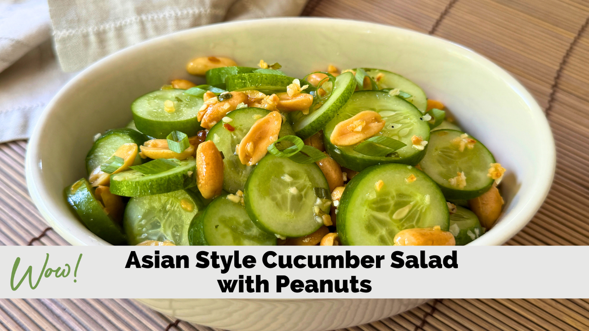 Asian Style Cucumber and Peanut Salad