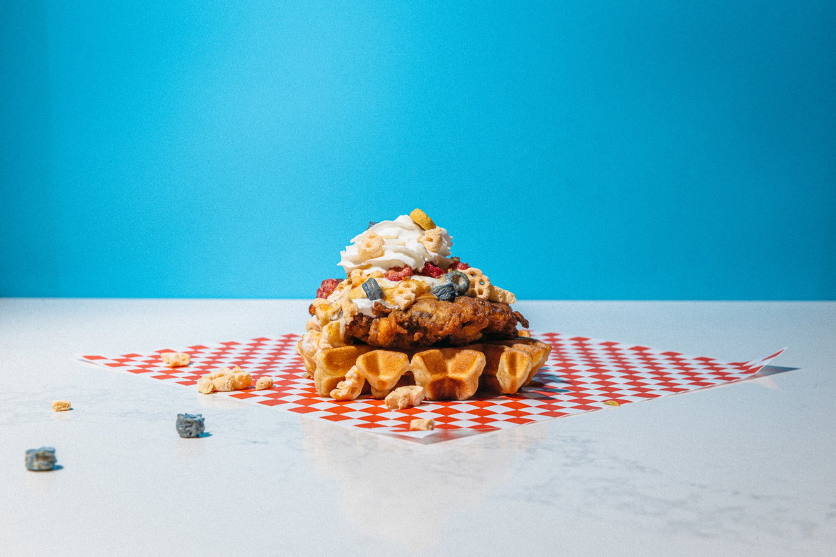 Chicken Fried Wagyu Steak & Waffles