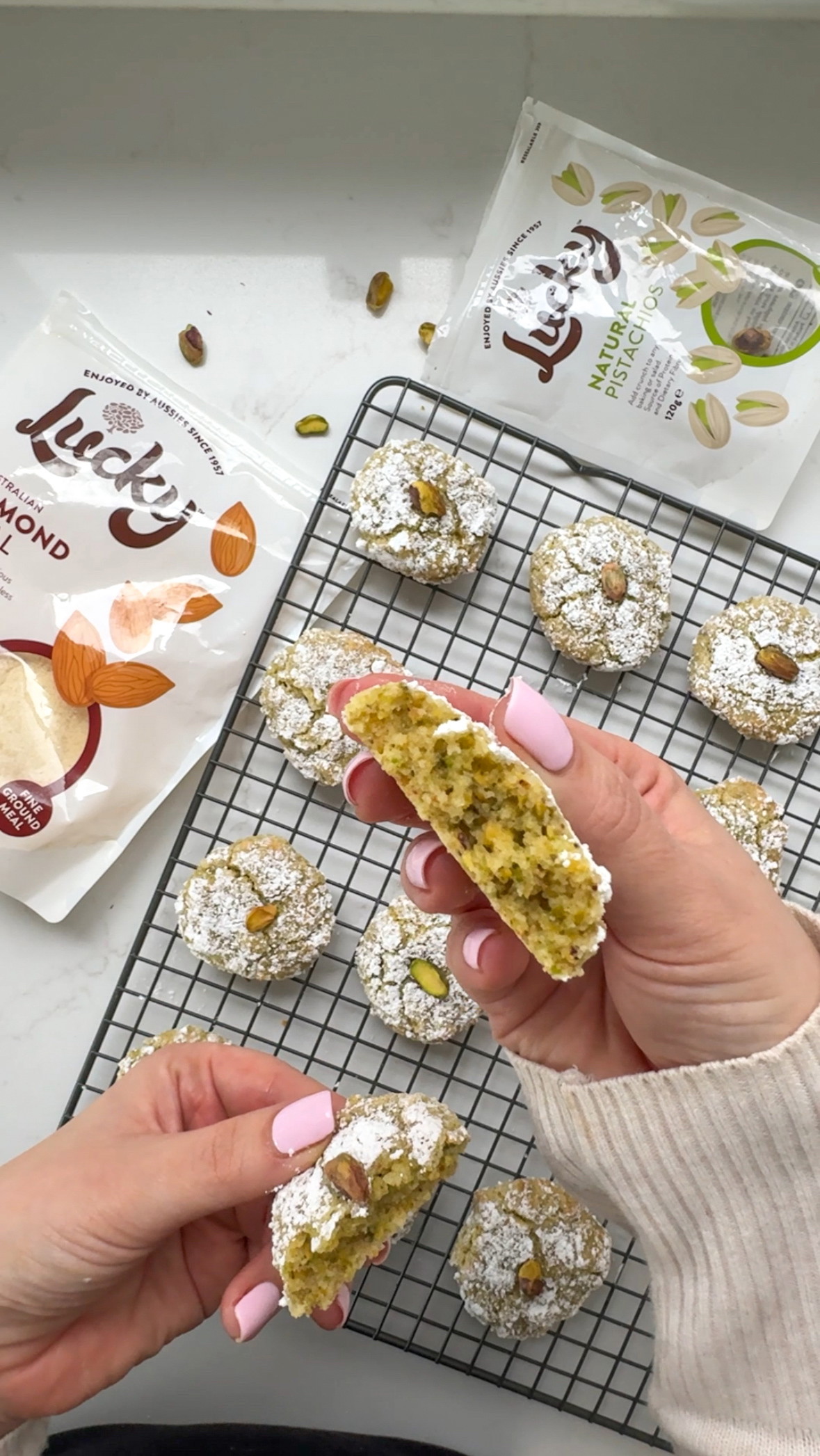 Easy Pistachio Cookies Recipe Naturally Gluten and Dairy Free 