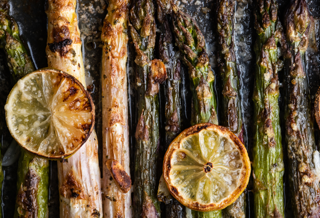Image of Quick Grilled Asparagus with Roasted Garlic Blend