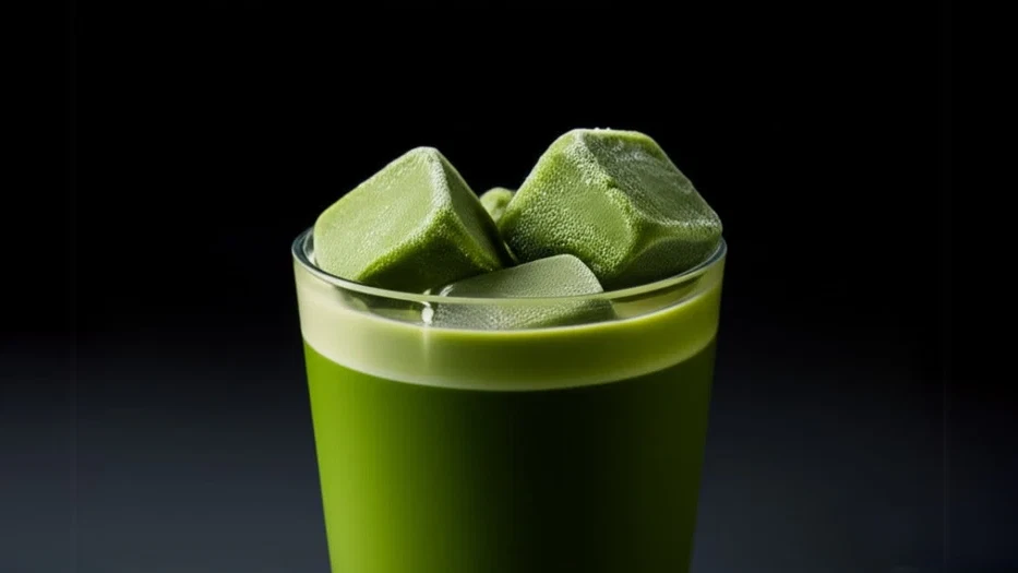 Image of Frozen Matcha Latte Cubes: Easy Iced Green Tea Hack
