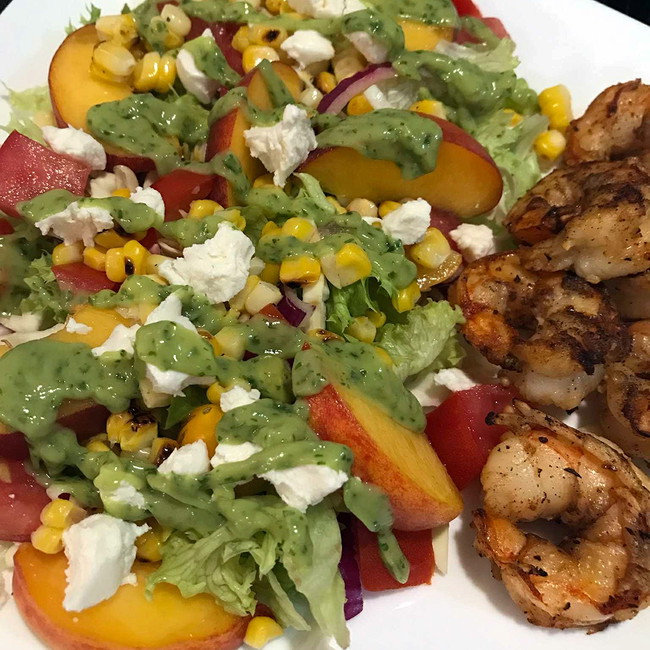 Image of Peach and Corn Salad