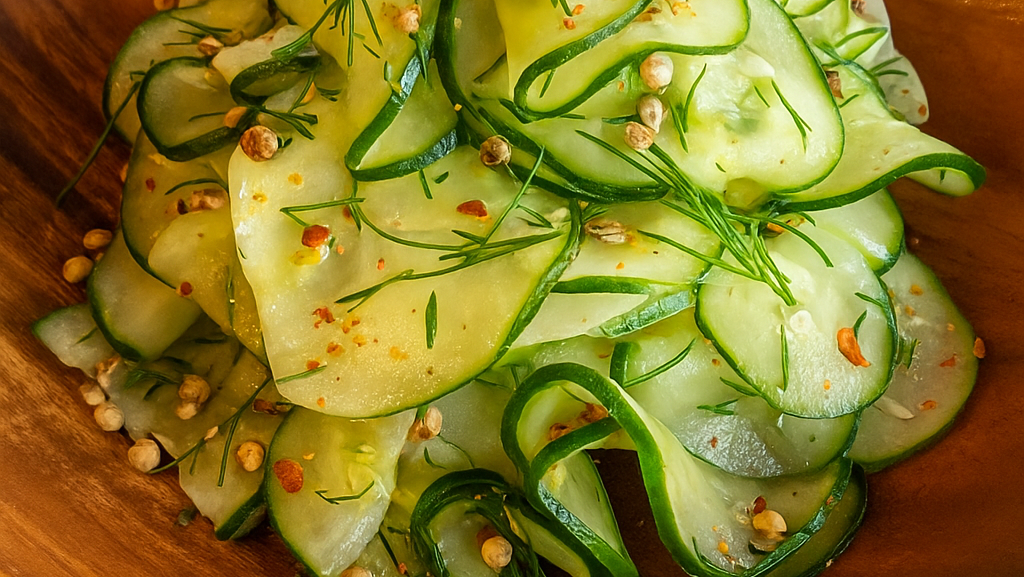Image of Quick Pickled Cucumber Salad with Coriander Seed