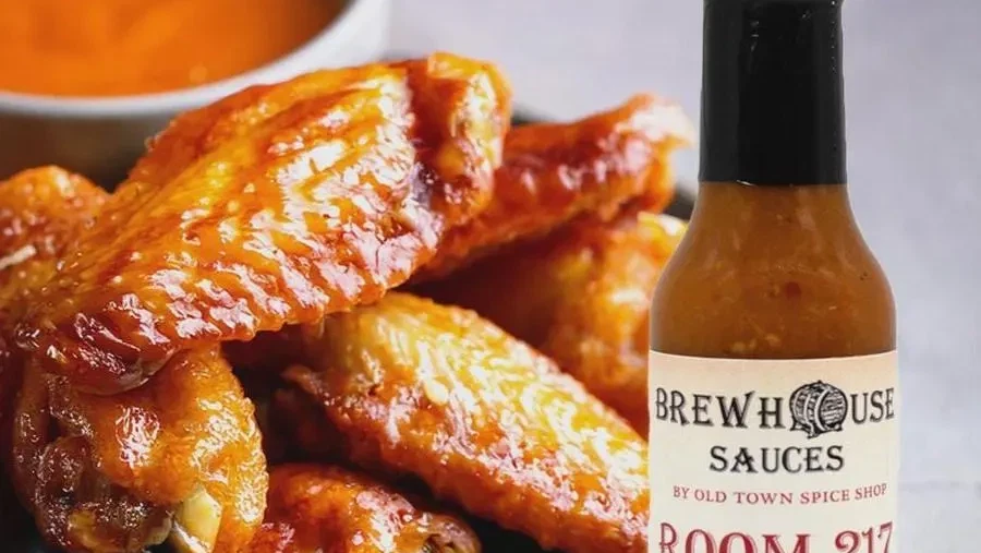 Image of plate of hot wings