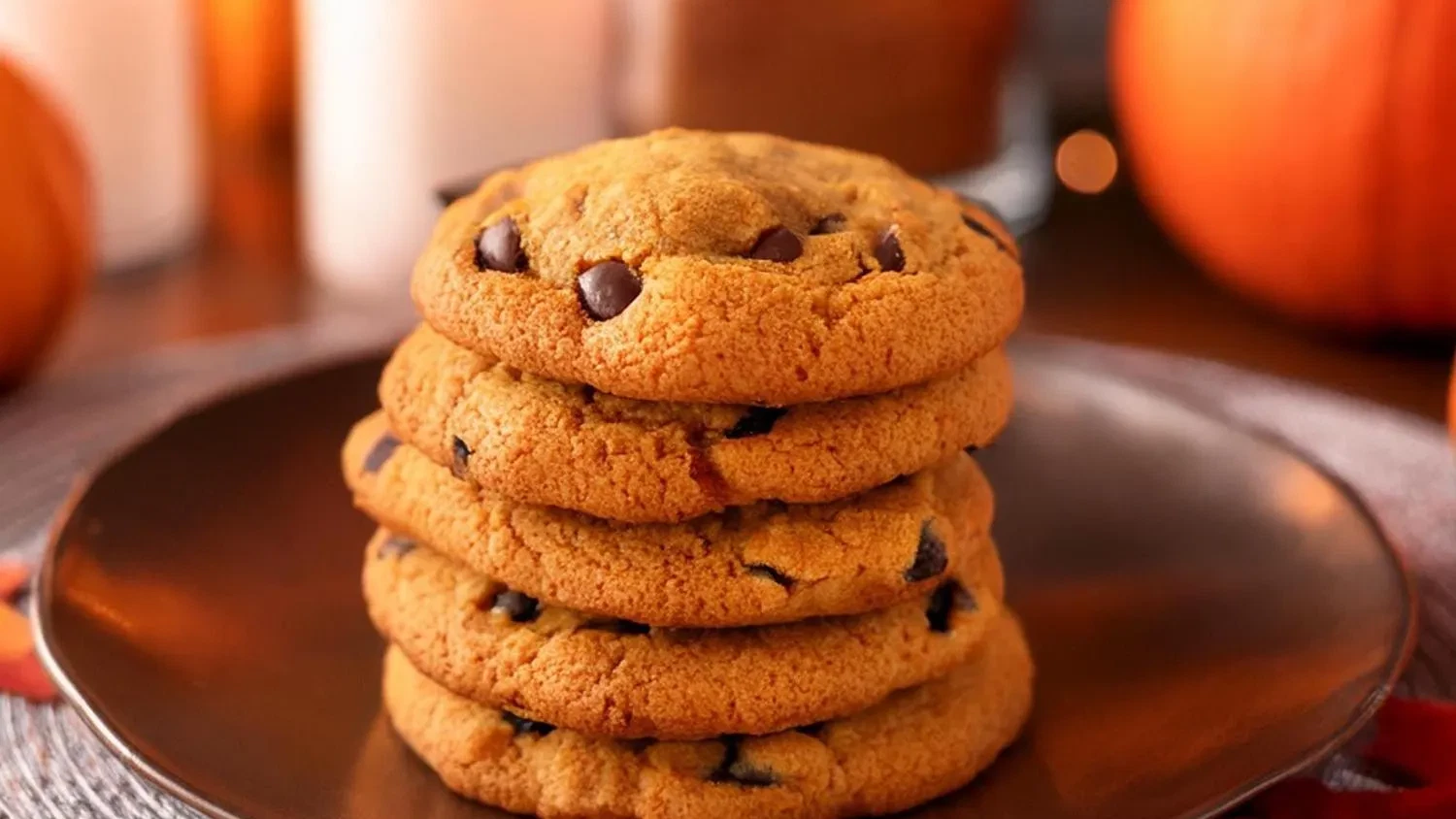 Image of Pumpkin Caramel Chocolate Chip Cookies