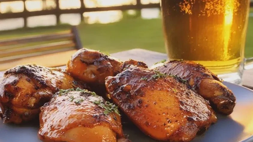 Backyard Brew Chicken Thighs