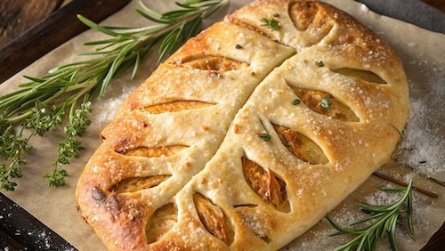 Image of Rosemary and Gruyere Fougasse