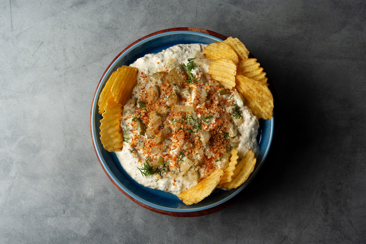 Spicy Fried Pickle Dip