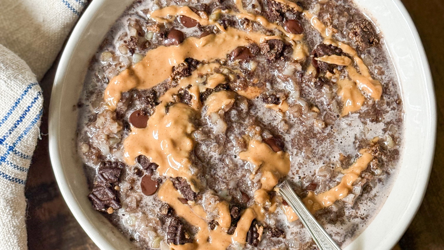 Cookies and Cream Warm Protein Bowl Recipe