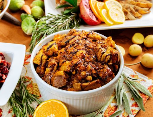 Image of Sweet Potato and Pecan Bread Pudding
