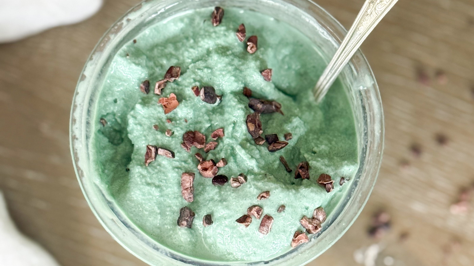 High Protein Mint Chip Ninja Creami