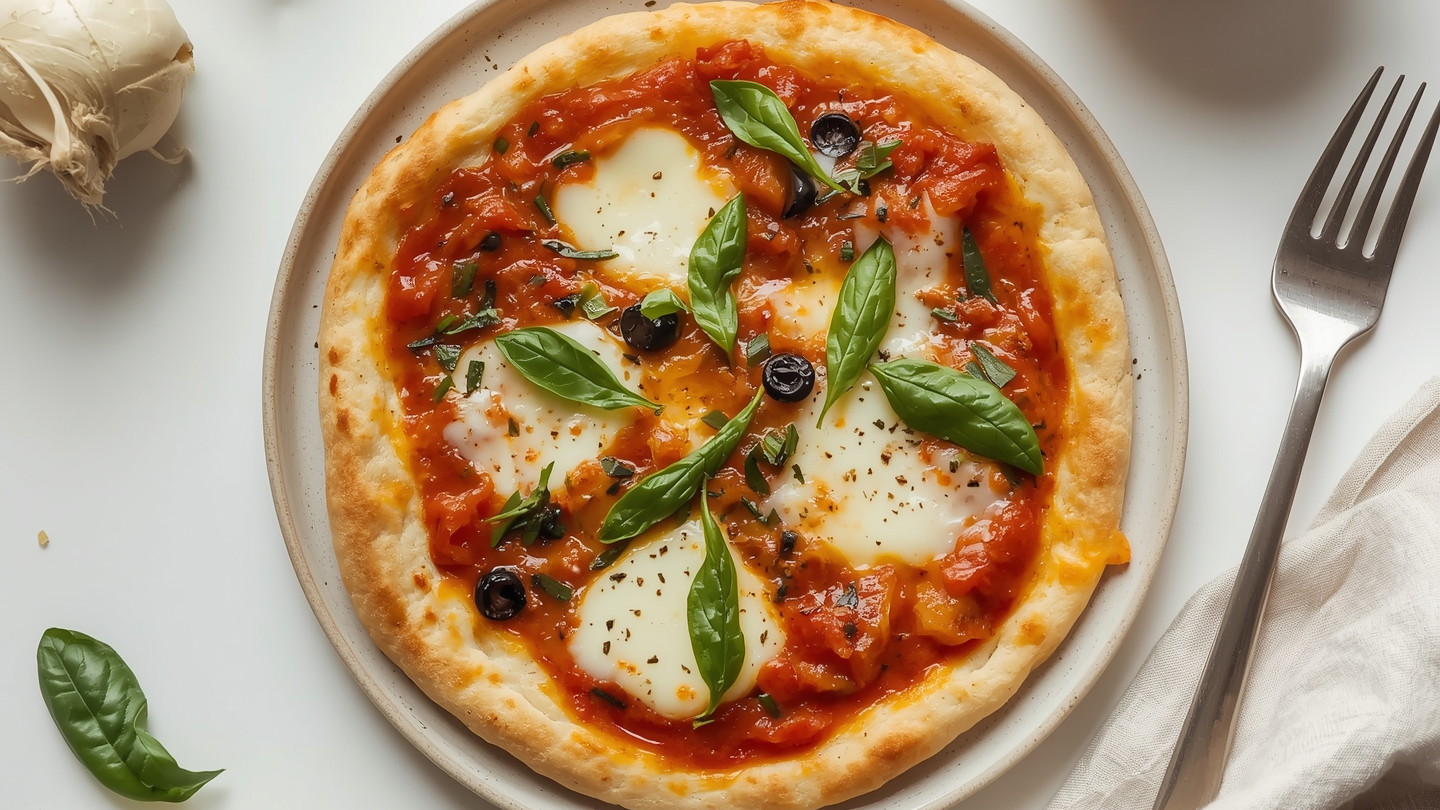 Image of Homemade Pizza (Dough & Sauce Recipe)