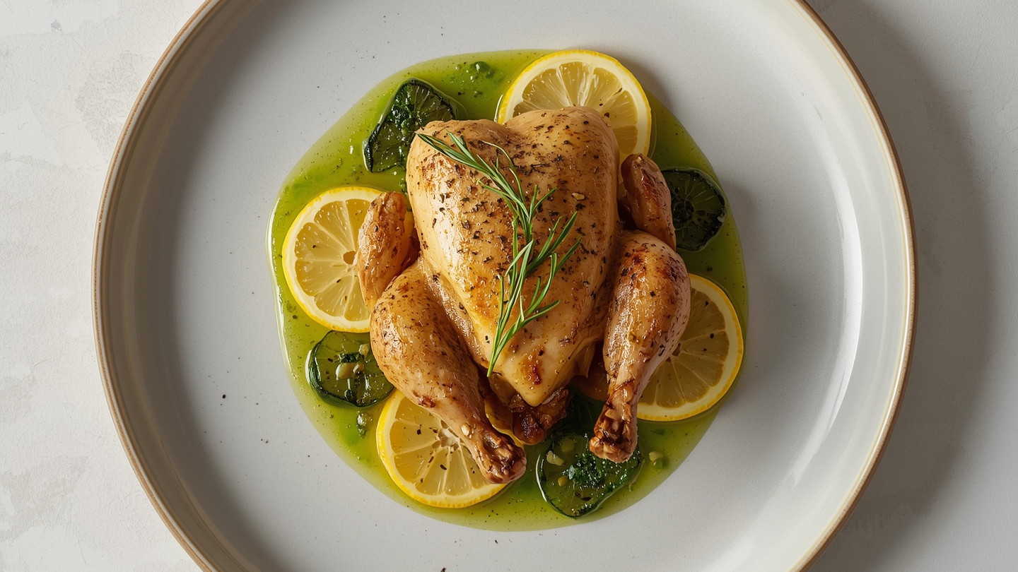 Image of Garlic Herb Roasted Chicken Recipe
